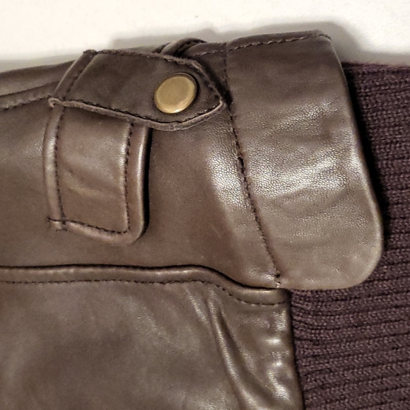 ๐ฏAuth Mackage Brown Soft Genuine Leather Jacket Size S - Picture 7 of 10